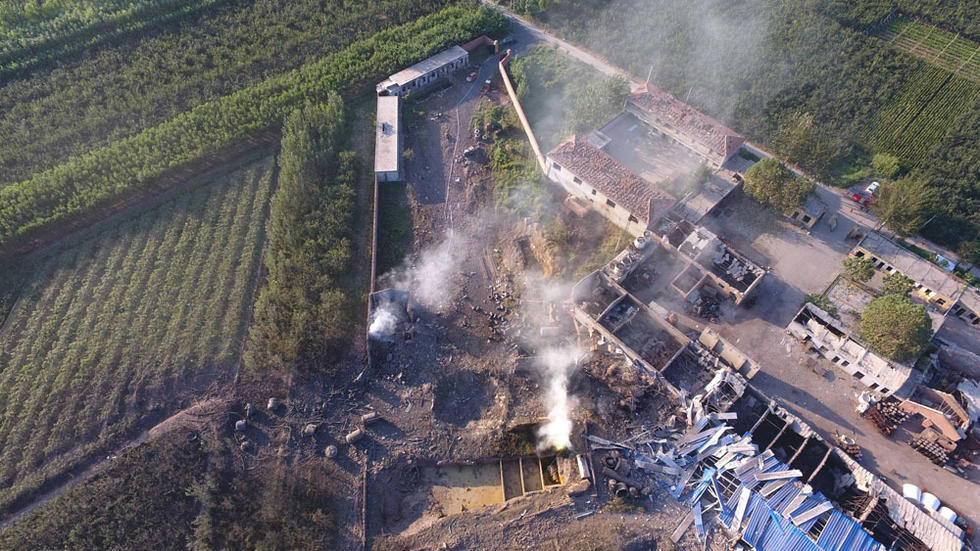 高密爆炸化工厂航拍图背后的故事