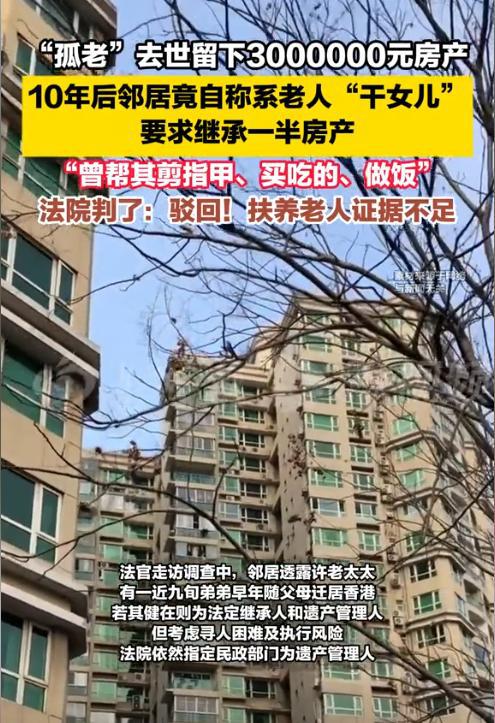 上海独居老人把300万房产背后的故事与思考